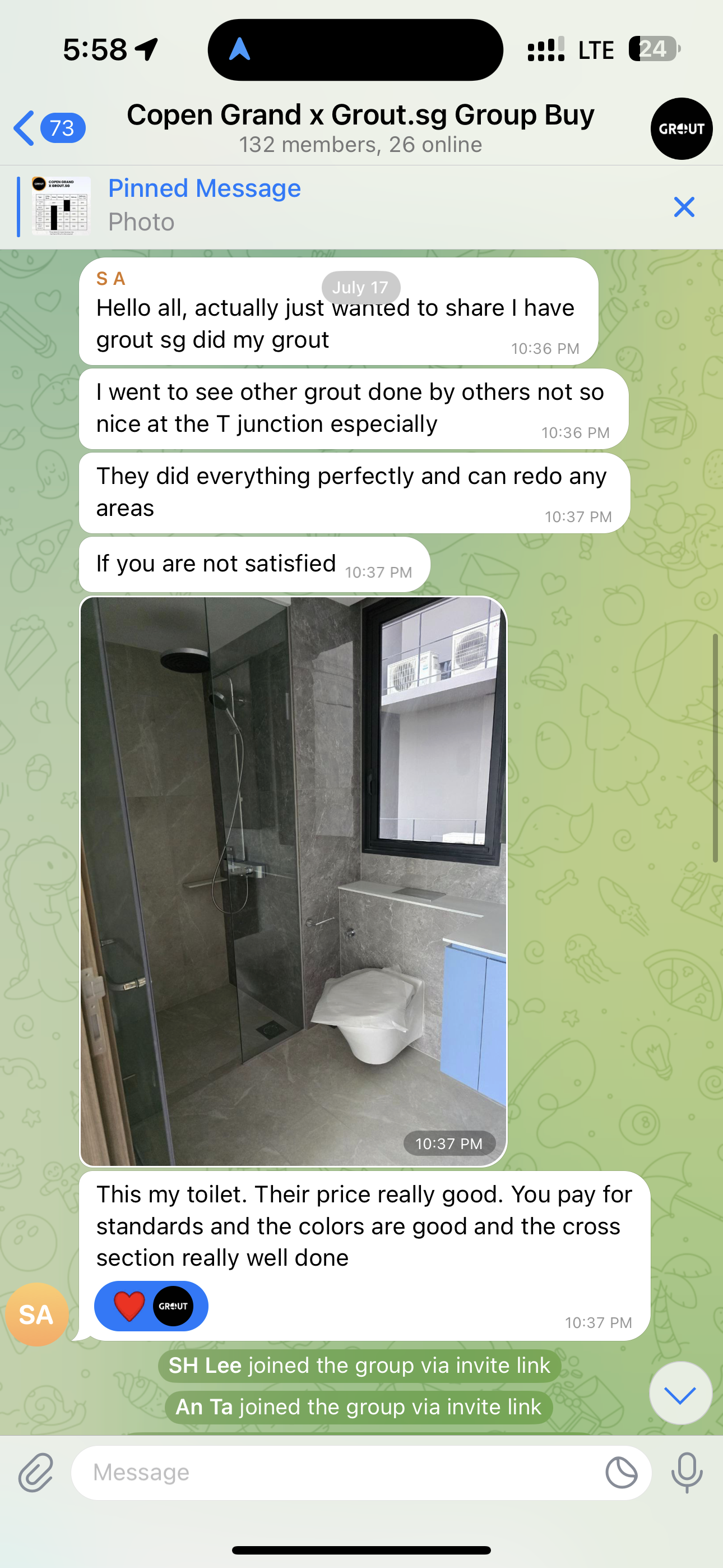 Customer testimonial